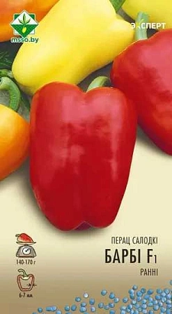 Перец сладкий Барби F1 6 шт (Эксперт) (МССО) Перец сладкий Барби F1 6 шт (Эксперт) (МССО)