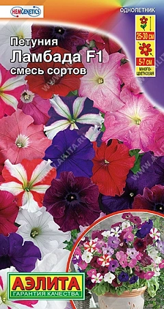 Петуния Ламбада F1 многоцветковая, смесь 7 шт (АЭЛИТА) Петуния Ламбада F1 многоцветковая, смесь 7 шт (АЭЛИТА)
