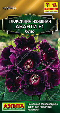 Глоксиния Аванти F1 блю, 5 шт (Аэлита)