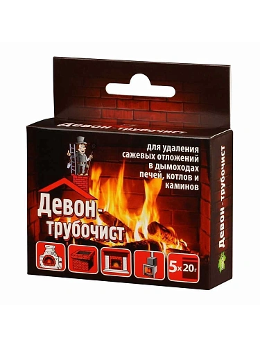 Девон-трубочист порошок для печей и каминов, 100 г Девон-трубочист порошок для печей и каминов, 100 г
