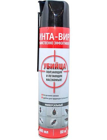 Инта-вир универсальный от всех летающих и ползающих насекомых, 600 мл