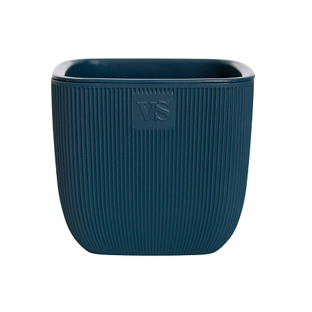 Горшок с дренажной системой Фабио VipSet синий, 1,95 л