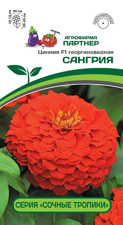 Цинния Сангрия F1 (4 шт), 2-ной пак. (ПАРТНЕР) Цинния Сангрия F1 (4 шт), 2-ной пак. (ПАРТНЕР)