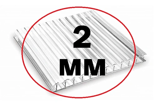 Поликарбонат для теплиц 2 мм прозрачный Поликарбонат для теплиц 2 мм прозрачный