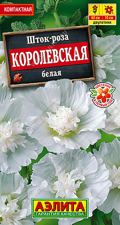 Шток-роза Королевская белая, 10 шт (Аэлита)
