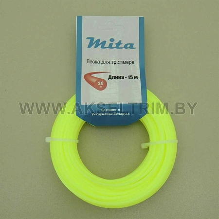 Леска для триммера 3,0*15 круг MITA Леска для триммера 3,0*15 круг MITA
