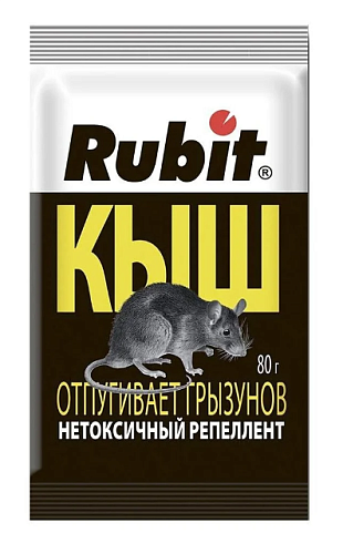 Рубит КЫШ репеллент от грызунов, 80 г Рубит КЫШ репеллент от грызунов, 80 г
