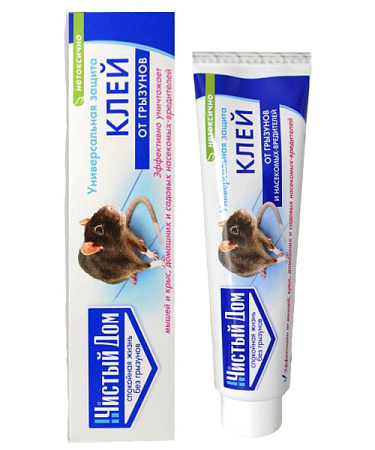 Клей от грызунов и насекомых Чистый дом 130 г