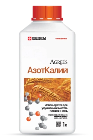 Удобрение Агрис АзотКалий 1 л жидкое органоминеральное