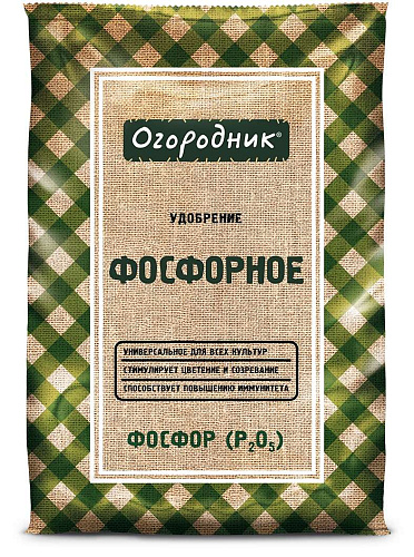 Удобрение сухое Огородник Фосфорное минеральное гранулированное, 0,7 кг Удобрение сухое Огородник Фосфорное минеральное гранулированное, 0,7 кг