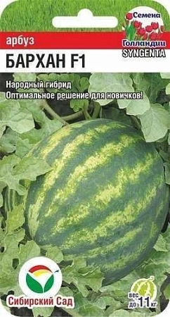 Арбуз Бархан F1, 4 шт (Сиб Сад) Арбуз Бархан F1, 4 шт (Сиб Сад)