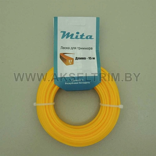 Леска для триммера 2,7*15 квадрат SVIST NEW Леска для триммера 2,7*15 квадрат SVIST NEW