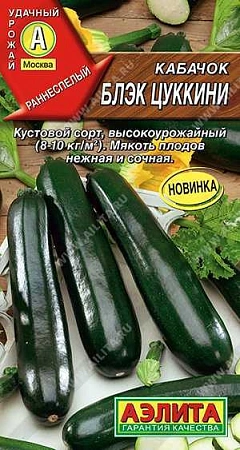 Кабачок Блэк цуккини, 1 г (АЭЛИТА)