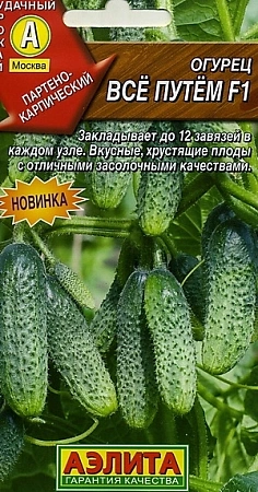 Огурец Все путем F1, 10 шт (Аэлита)