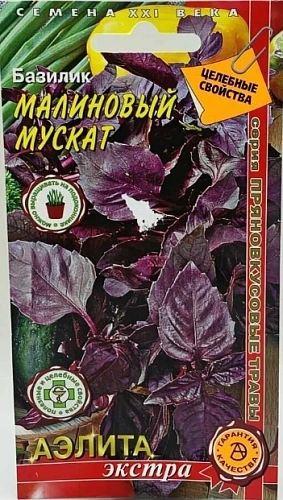 Базилик Малиновый мускат 0,1 г (АЭЛИТА) Базилик Малиновый мускат 0,1 г (АЭЛИТА)