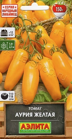 Томат Аурия желтая, 20 шт (АЭЛИТА)