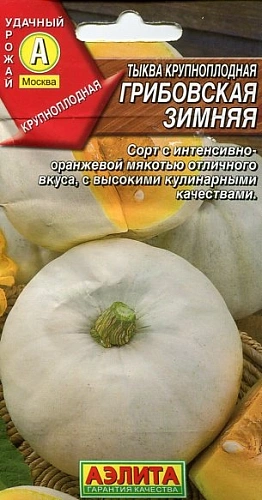 Тыква крупноплодная Грибовская зимняя 2 г (АЭЛИТА) Тыква крупноплодная Грибовская зимняя 2 г (АЭЛИТА)