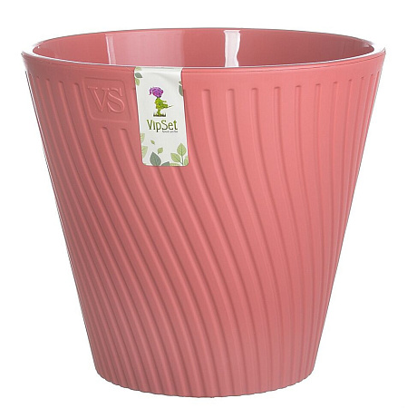 Горшок с дренажной системой Луи VipSet пудра, 2,7 л