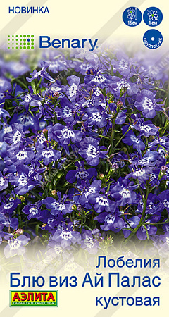 Лобелия Блю виз ай палас кустовая, 5 шт (Аэлита)
