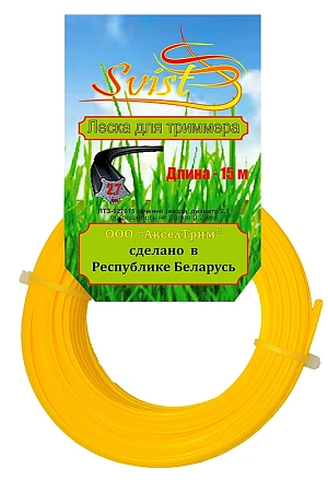 Леска для триммера 2,7*70 звезда SVIST NEW Леска для триммера 2,7*70 звезда SVIST NEW