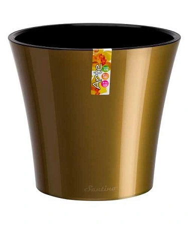 Горшок АРТЕ золотой-черный, 0,6 л