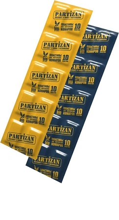 Пластины сменные PARTIZAN от комаров Пластины сменные PARTIZAN от комаров