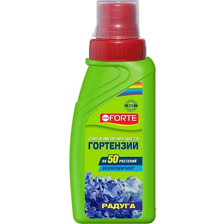 Удобрение Радуга Bona Forte для изменения цвета гортензии, 285 мл Удобрение Радуга Bona Forte для изменения цвета гортензии, 285 мл