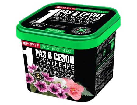 Удобрение Bona Forte для петуний и бегоний с биодоступным кремнием, 1 л