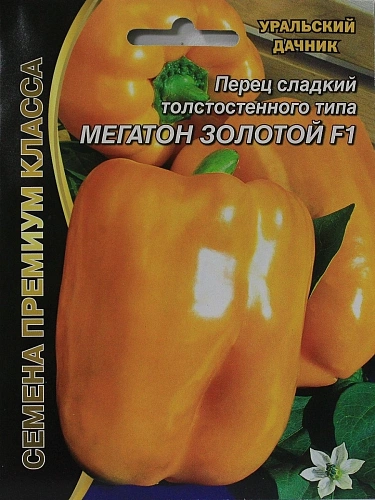 Перец сладкий Мегатон золотой F1, 12 шт (УД) Перец сладкий Мегатон золотой F1, 12 шт (УД)