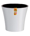 Горшок АРТЕ белый-черный, 0,6 л Горшок АРТЕ белый-черный, 0,6 л