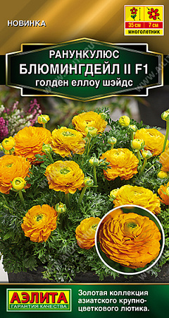 Ранункулюс Блюмингдейл II F1 голден еллоу шэйдс, 3 шт (Аэлита)