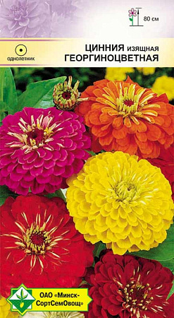 Цинния изящная Георгиноцветная, смесь 0,5 г (МССО)