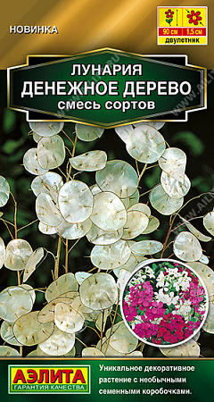 Лунария Денежное дерево, смесь сортов 0,3 г (Аэлита) Лунария Денежное дерево, смесь сортов 0,3 г (Аэлита)