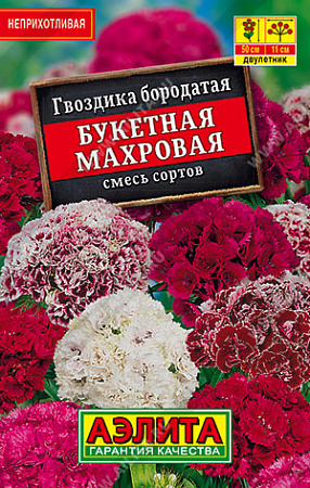 Гвоздика Букетная махровая, смесь сортов 0,1 г (Аэлита)