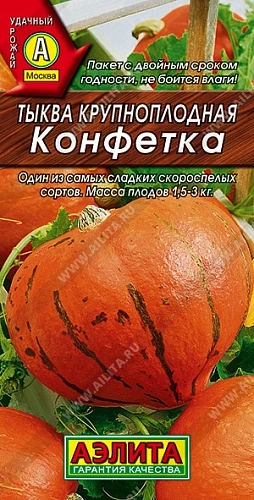 Тыква крупноплодная Конфетка 2 г (АЭЛИТА) Тыква крупноплодная Конфетка 2 г (АЭЛИТА)