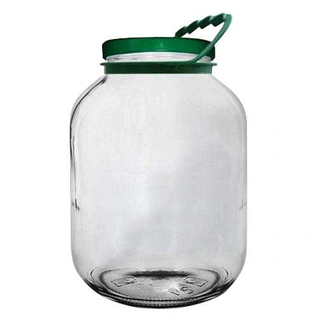 Банка стеклянная 5 л с крышкой