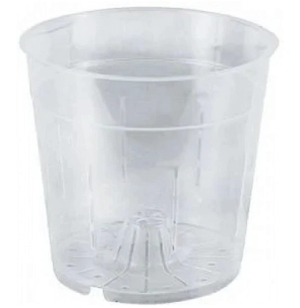 Горшок прозрачный с боковыми прорезями для орхидей 16*12,7 см Горшок прозрачный с боковыми прорезями для орхидей 16*12,7 см