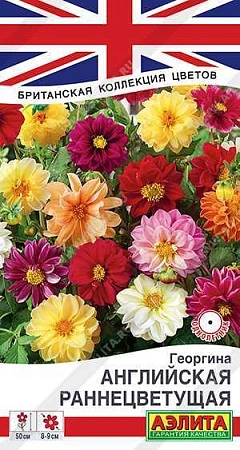 Георгина Английская раннецветущая, смесь 0,3 г Георгина Английская раннецветущая, смесь 0,3 г