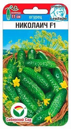 Огурец Николаич F1, 7 шт (Сиб Сад)