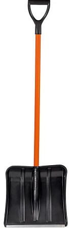 Лопата пластиковая Цикл Стандарт Витязь с металлическим черенком в оплетке 365*380 мм