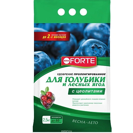 Удобрение Bona Forte для голубики и лесных ягод, 2,5 кг