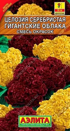 Целозия серебристая Гигантские облака, смесь окрасок 0,05 г (АЭЛИТА)